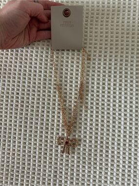 Urban Outfitters Gold Bow Pendant Necklace